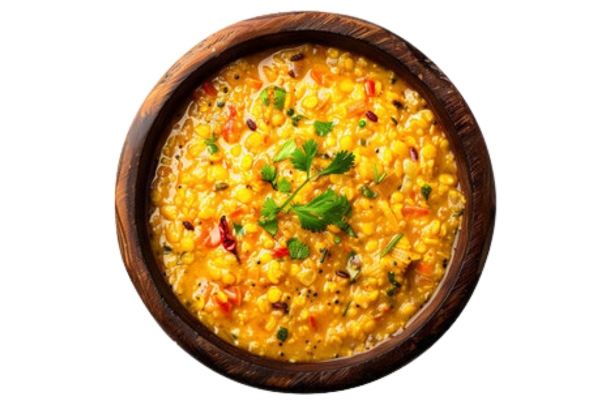 Dal Kichidi – Light meal served with fish curry Shimoga