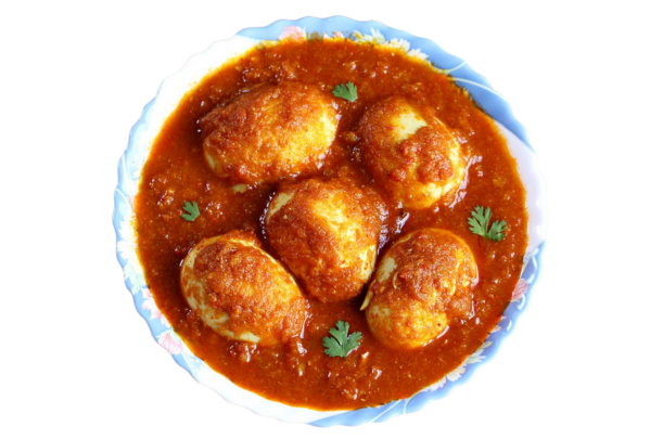 Egg Masala – Curry served with rice and seafood dishes Shimoga